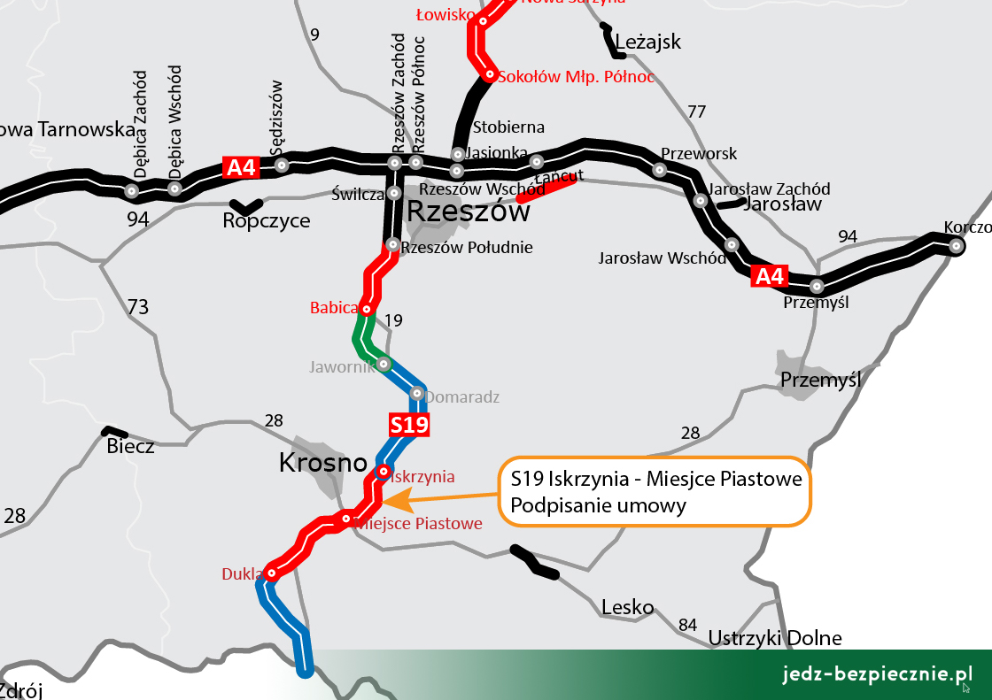 Polskie drogi - podpisanie umowy na S19 Iskrzynia - Miejsce Piastowe, viaCarpatia